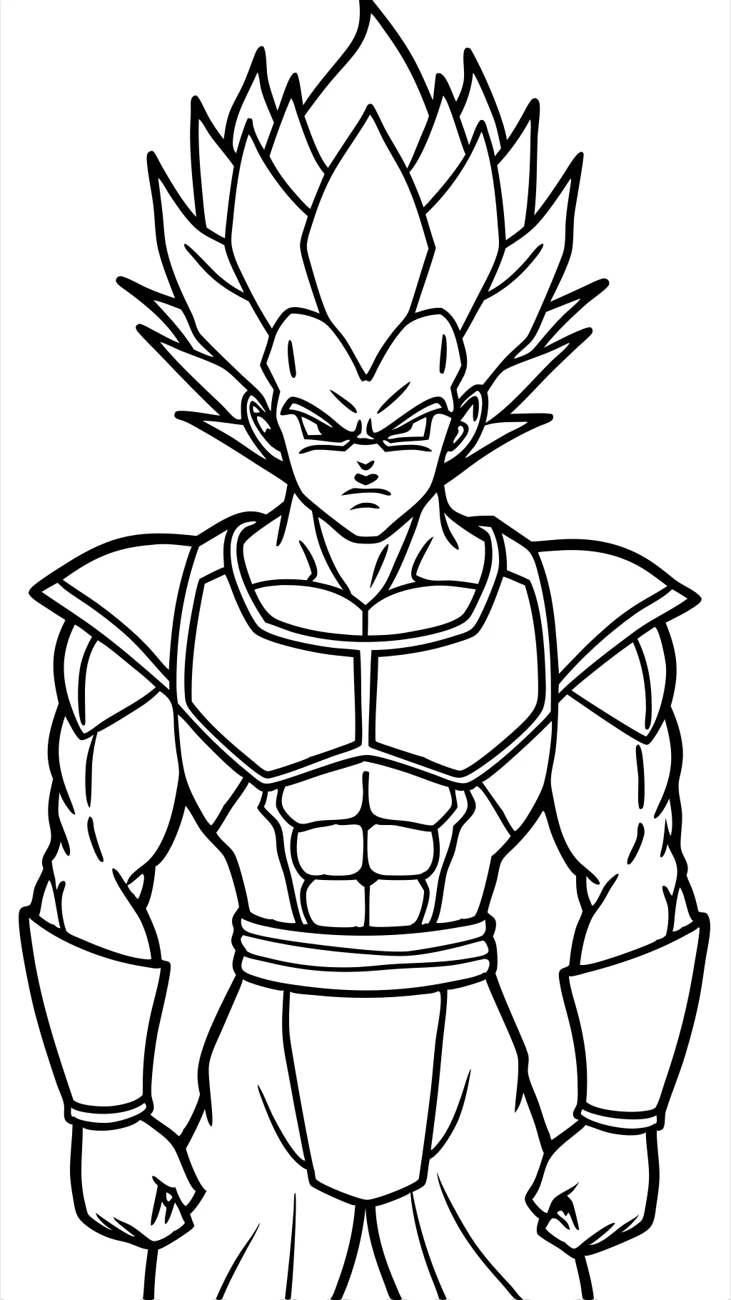 dragon ball z coloring pages vegeta